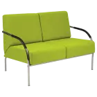 SPA 2 chrom, látka SUE S 34 - látka hráškově zelená